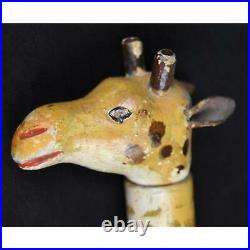 Antique Schoenhut Humpty Dumpty Circus Painted Eye Baby Giraffe