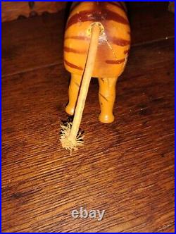 Antique Schoenhut Humpty Dumpty Circus Tiger Wood Toy