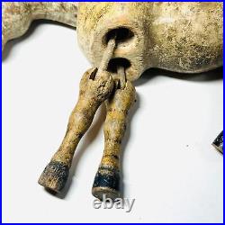 Antique Schoenhut Humpty Dumpty Circus ZEBRA Wooden Jointed Legs And Head