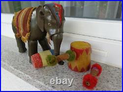 Antique Schoenhut Humpty Dumpty Circus toy c1900 wooden toy