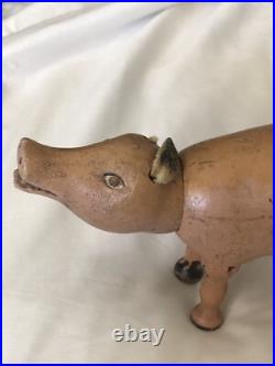 Antique Schoenhut Humpty Dumpty Collection Farm Pig Circus Toy CIR 1903-1935