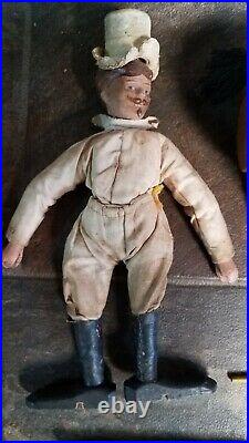 Antique Schoenhut Humpty Dumpty Wood Circus Toy. Ring Master Man with Stick