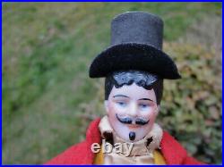 Antique Schoenhut Humpty Dumpty circus toy bisque head ringmaster all original