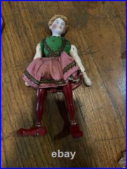 Antique Schoenhut Humpty Dumpy Circus Figures. Eight (8) Total Pieces