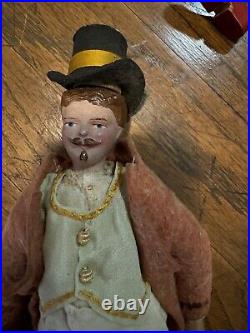 Antique Schoenhut Humpty Dumpy Circus Figures. Eight (8) Total Pieces