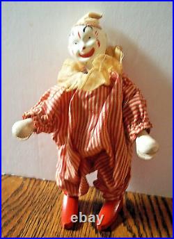 Antique Schoenhut Toy Clown Humpty Dumpty Circus 7 NICE