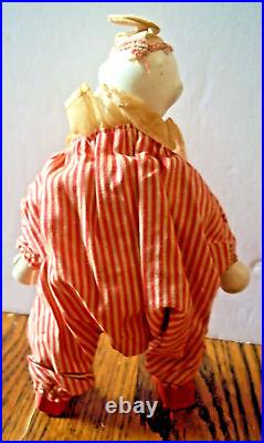 Antique Schoenhut Toy Clown Humpty Dumpty Circus 7 NICE