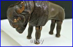Antique Schoenhut Wood Buffalo / Bison Toy Animal /Humpty Dumpty Circus