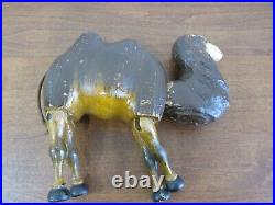 Antique Schoenhut Wooden Large Double Hump CAMEL Circus Animal Painted Eye m