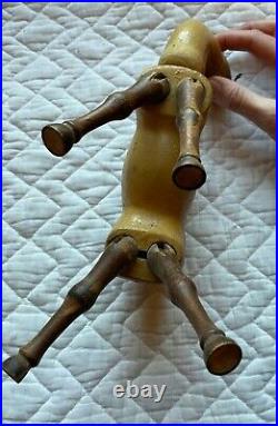 Antique Schoenhut Wooden Single Hump CAMEL Circus Animal Glass Eyes