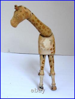 Antique Schoenhutut Circus Painted Eye Giraffe