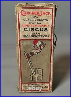 Antique Schoenuts clown, Cracker Jack, Humpty Dumpty circus, Edwardian, boxed