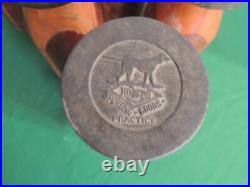 Antique Set 6 Wood D & M Bottles Carnival Circus Game Sports Knock Down Weighted