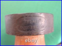 Antique Set 6 Wood D & M Bottles Carnival Circus Game Sports Knock Down Weighted