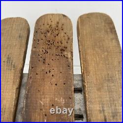 Antique Set Of Three Wooden Carnival Game Wheel Betting Paddles