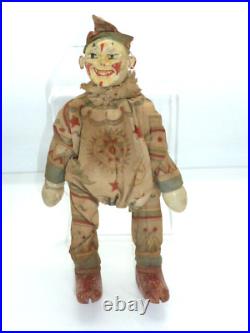 Antique Shoenhut Circus Clown Cracker Jack Humpty & Dumpty Circus Wooden Doll