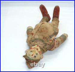 Antique Shoenhut Circus Clown Cracker Jack Humpty & Dumpty Circus Wooden Doll