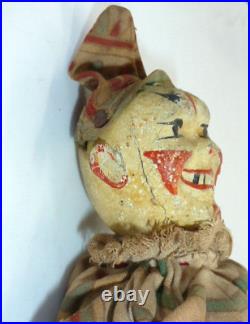 Antique Shoenhut Circus Clown Cracker Jack Humpty & Dumpty Circus Wooden Doll