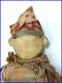 Antique Shoenhut Circus Clown Cracker Jack Humpty & Dumpty Circus Wooden Doll