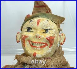 Antique Shoenhut Circus Clown Cracker Jack Humpty & Dumpty Circus Wooden Doll