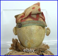 Antique Shoenhut Circus Clown Cracker Jack Humpty & Dumpty Circus Wooden Doll