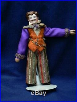 Antique Simon Halbig Man Doll Schoenhut Circus Ringmaster Wood Body 7.5