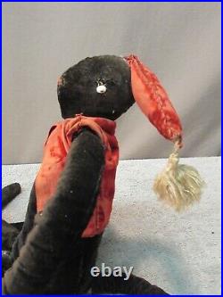 Antique Sock Monkey (circus rag doll handmade primitive folk art unique)