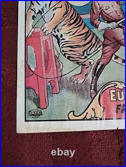 Antique Sparks Circus Carnival poster 33 1/2 X 22