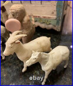 Antique Toy Circus Wagon & Animals Made in Germany