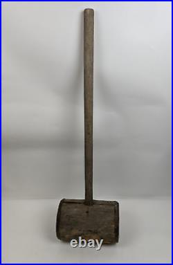 Antique Truper Wooden Mallet 40 Sledge Hammer Circus Decor Industrial Primitive