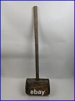 Antique Truper Wooden Mallet 40 Sledge Hammer Circus Decor Industrial Primitive