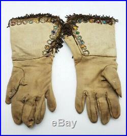 Antique Victorian Circus / Showmans Decorated Gloves From Stromboli Collection