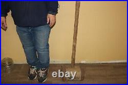 Antique Vintage 36 Wood & Wrought Iron Mallet Hammer Circus Strong Man Carnival