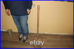 Antique Vintage 36 Wood & Wrought Iron Mallet Hammer Circus Strong Man Carnival