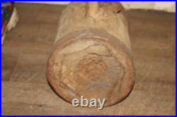 Antique Vintage 36 Wood & Wrought Iron Mallet Hammer Circus Strong Man Carnival