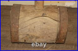 Antique Vintage 36 Wood & Wrought Iron Mallet Hammer Circus Strong Man Carnival
