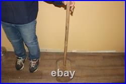 Antique Vintage 36 Wood & Wrought Iron Mallet Hammer Circus Strong Man Carnival