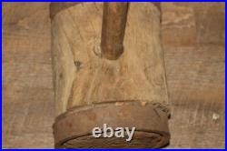 Antique Vintage 36 Wood & Wrought Iron Mallet Hammer Circus Strong Man Carnival