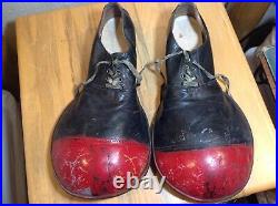 Antique Vintage Authentic Original Collectible Circus Cats Paw Clown Shoes Sz 10