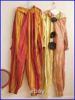Antique Vintage CIRCUS? PERFORMER CLOWN Suit Outfit Stilts Mirror Rare