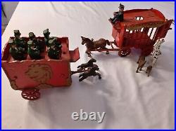 Antique Vintage Cast Iron Circus Band Wagons