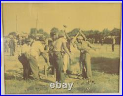 Antique Vintage Early 20th Century Circus Photography African American Workers