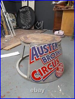 Antique Vintage Fairground Funfair Circus Elephant Tiger Platform Coffee Table