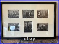 Antique Vintage Framed Circus Art Photographs Elephants Horses c1950s