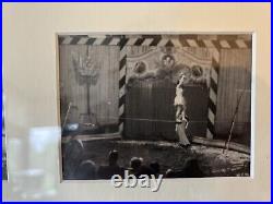 Antique Vintage Framed Circus Art Photographs Elephants Horses c1950s