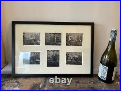 Antique Vintage Framed Circus Art Photographs Elephants Horses c1950s