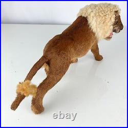 Antique Vintage Lion Taxidermy Toy Miniature Model Oddity Carnival Circus Prize