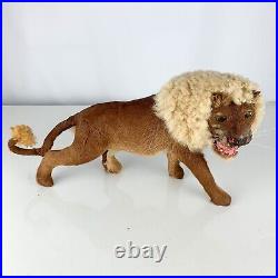 Antique Vintage Lion Taxidermy Toy Miniature Model Oddity Carnival Circus Prize