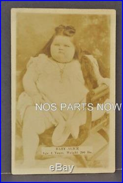Antique Vtg RPPC Photos Lot Circus Carnival Sideshow Fat Girl Sweet Alice Cherry
