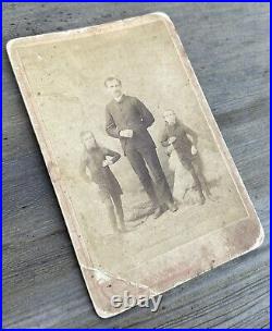 Antique Waino & Plutano Wild Men of Borneo Barnum Circus Sideshow Cabinet Photo